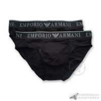 Quần lót nam Emporio Armani Endurance Stretch Cotton Brief 2-pack Black